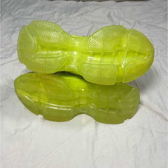 Steve Madden SM NY90 Y2K Neon Green With Rhinestones Sneakers Women Size 6.5 - Picture 6 of 11